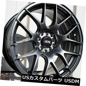 �C�O�A���z�C�[�� 18X7.5 +38 XXR 530 5x100 / 114.3�N�����u���b�N�z�C�[���i4�Z�b�g�j 18X7.5 +38 XXR 530 5x100/114.3 Chromium Black Wheels (Set of 4) �y���s�A���i�z
