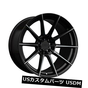海外輸入ホイール 18x8.5 +35 XXR 567 5x108 / 112ファントムブラックホイール(4個セット) 18x8.5 +35 XXR 567 5x108/112 Phantom Black Wheels (Set of 4)