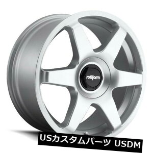 �C�O�A���z�C�[�� 18x8.5 ET45 Rotiform R114 6 x 5x100 / 5x112�V���o�[�z�C�[���i4�Z�b�g�j 18x8.5 ET45 Rotiform R114 Six 5x100/5x112 Silver Wheels (Set of 4) �y���s�A���i�z