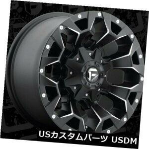 �C�O�A���z�C�[�� 17x9 ET-12 Fuel D546 Assault 5x139.7 / 5x150 Black Milled Rims�i4�Z�b�g�j 17x9 ET-12 Fuel D546 Assault 5x139.7/5x150 Black Milled Rims (Set of 4) �y���s�A���i�z