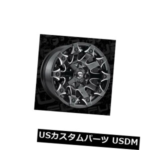 �C�O�A���z�C�[�� 17x9 ET-12 Fuel D578 Battle Axe 5x139.7 / 5x150 Black Milled Rims�i4�Z�b�g�j 17x9 ET-12 Fuel D578 Battle Axe 5x139.7/5x150 Black Milled Rims (Set of 4) �y���s�A���i�z