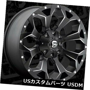 �C�O�A���z�C�[�� 20x9 ET20 Fuel D546 Assault 5x139.7 / 5x150 Black Milled Wheels�i4�Z�b�g�j 20x9 ET20 Fuel D546 Assault 5x139.7/5x150 Black Milled Wheels (Set of 4) �y���s�A���i�z