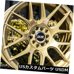 �C�O�A���z�C�[�� 18X8.75F / 18X9�B 75R +20/20 XXR 530 5x100 / 5x114.3�S�[���h�z�C�[���i4�Z�b�g�j 18X8.75F/18X9.75R +20/20 XXR 530 5x100/5x114.3 Gold Wheels (Set of 4) �y���s�A���i�z