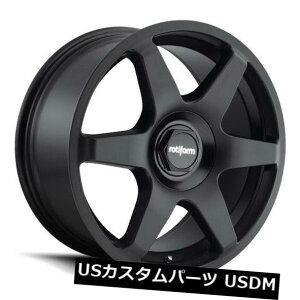 �C�O�A���z�C�[�� 18x8.5 ET45 Rotiform R113 6 x 5x100 / 5x112�}�b�g�u���b�N�����i4�Z�b�g�j 18x8.5 ET45 Rotiform R113 Six 5x100/5x112 Matte Black Rims (Set of 4) �y���s�A���i�z