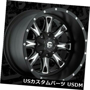 COAzC[ 20x12 ET-44 Fuel D513Xbg6x135 / 6x139.7ubN~hzC[i4Zbgj 20x12 ET-44 Fuel D513 Throttle 6x135/6x139.7 Black Milled Wheels (Set of 4)
