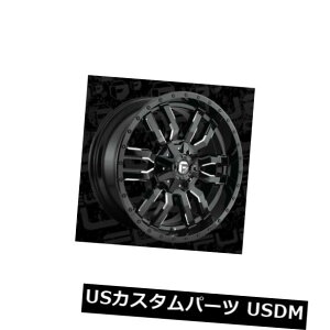 �C�O�A���z�C�[�� 22x10 ET10�R��D595�X���b�W5x139.7 / 5x150�u���b�N�~���h�z�C�[���i4�Z�b�g�j 22x10 ET10 Fuel D595 Sledge 5x139.7/5x150 Black Milled Wheels (Set of 4) �y���s�A���i�z