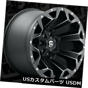 �C�O�A���z�C�[�� 22x12 ET-44 Fuel D546 Assault 5x114.3 / 5x127 Black Milled Wheels�i4�Z�b�g�j 22x12 ET-44 Fuel D546 Assault 5x114.3/5x127 Black Milled Wheels (Set of 4) �y���s�A���i�z