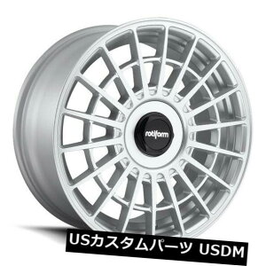 COAzC[ 18x9.5 ET35 Rotiform R143 Las-R 5x112 / 5x120Vo[zC[i4Zbgj 18x9.5 ET35 Rotiform R143 Las-R 5x112/5x120 Silver Wheels (Set of 4)
