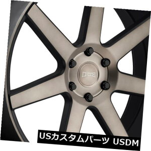 �C�O�A���z�C�[�� 24x10�_�uS127�t���[�`���[6x139.7 ET30�u���b�N�}�V�j���O�t�F�C�X�����i4�Z�b�g�j 24x10 Dub S127 Future 6x139.7 ET30 Black Machined Face Rims (Set of 4) �y���s�A���i�z