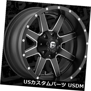 COAzC[ Fuel Maverick D538 24x10 8x6.5 ET20 Golss Black / Milled Wheelsi4Zbgj Fuel Maverick D538 24x10 8x6.5 ET20 Golss Black/Milled Wheels (Set of 4)