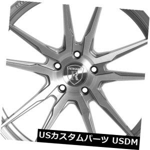 �C�O�A���z�C�[�� Rohana RF2 20x11 5x130 et45�u���b�V���h�`�^���z�C�[�������i4�Z�b�g�j Rohana RF2 20x11 5x130 et45 Brushed Titanium Wheels Rims (set of 4) �y���s�A���i�z