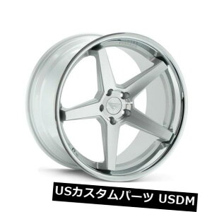 �C�O�A���z�C�[�� 22x9.5 Ferrada FR3 5x115 +15�}�V���V���o�[/�N���[�����b�v�z�C�[���i4�Z�b�g�j 22x9.5 Ferrada FR3 5x115 +15 Machine Silver/Chrome Lip Wheels (Set of 4) �y���s�A���i�z