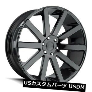 �C�O�A���z�C�[�� 24x10�_�uS219�V���b�g�J���[5x139.7 ET25�u���b�N�z�C�[���i4�Z�b�g�j 24x10 Dub S219 Shot Calla 5x139.7 ET25 Black Wheels (Set of 4) �y���s�A���i�z