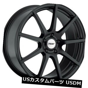 海外輸入ホイール 20x9 / 10 TSW Interlagos 5x112 +35/40ブラックホイール(4個セット) 20x9/10 TSW Interlagos 5x112 +35/40 Black Wheels (Set of 4)