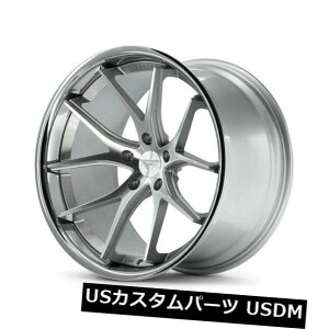 �C�O�A���z�C�[�� 19x8.5 Ferrada FR2 5x112 +42�}�V���V���o�[/�N���[�����b�v�z�C�[���i4�Z�b�g�j 19x8.5 Ferrada FR2 5x112 +42 Machine Silver / Chrome Lip Wheels (Set of 4) �y���s�A���i�z