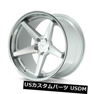 �C�O�A���z�C�[�� 19x8.5 Ferrada FR3 5x120 +33�}�V���V���o�[/�N���[�����b�v�z�C�[���i4�Z�b�g�j 19x8.5 Ferrada FR3 5x120 +33 Machine Silver / Chrome Lip Wheels (Set of 4) �y���s�A���i�z