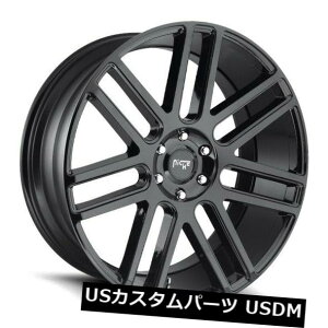 �C�O�A���z�C�[�� 24x10�j�b�`����M097 Elan 6x139.7 ET30�u���b�N�����i4�Z�b�g�j 24x10 Niche Rims M097 Elan 6x139.7 ET30 Black Rims (Set of 4) �y���s�A���i�z