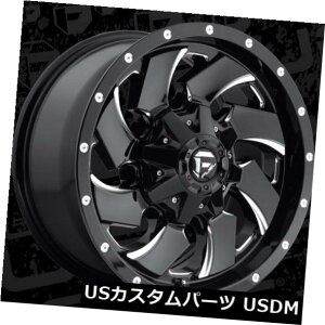 COAzC[ Fuel Cleaver DualieA20x8.25 8x6.5 ET-240ubN~hi4Zbgj Fuel Cleaver Dualie Rear 20x8.25 8x6.5 ET-240 Black Milled Rims (Set of 4)