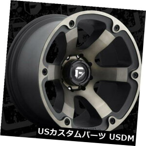 �C�O�A���z�C�[�� �t���[�G���r�[�X�gD564 22x12 8x170 ET-44�u���b�N�}�V�j���O�e�B���g�����i4�Z�b�g�j Fuel Beast D564 22x12 8x170 ET-44 Black Machined Tint Rims (Set of 4) �y���s�A���i�z