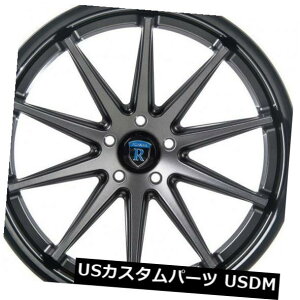 COAzC[ Rohana 20x9 F / 20x10R 5x120mm +20/25}bgOt@CgzC[i4Zbgj Rohana 20x9 F/20x10R 5x120mm +20/25 matte Graphite Wheels (set of 4)
