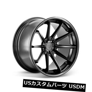 �C�O�A���z�C�[�� 20x9 Ferrada FR4 5x112 +23�}�b�g�u���b�N/�O���X�u���b�N���b�v�z�C�[���i4�Z�b�g�j 20x9 Ferrada FR4 5x112 +23 Matte Black/Gloss Black Lip Wheels (Set of 4) �y���s�A���i�z