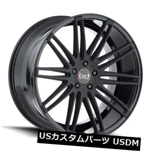 �C�O�A���z�C�[�� 22x10.5 Blaque Diamond BD-2 5x120 et38 2�g�[���u���b�N�z�C�[���i4�Z�b�g�j 22x10.5 Blaque Diamond BD-2 5x120 et38 2 Tone Black Wheels (Set of 4) �y���s�A���i�z