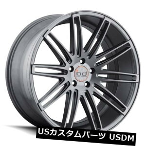 �C�O�A���z�C�[�� 22x10.5 Blaque Diamond BD-2 5x114.3 et38 Matte Graphite Wheels�i4�Z�b�g�j 22x10.5 Blaque Diamond BD-2 5x114.3 et38 Matte Graphite Wheels (Set of 4) �y���s�A���i�z