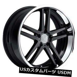 �C�O�A���z�C�[�� 19x8.5�}���h���X�V���v���b�N�X5x112����+43�u���b�N�z�C�[���i4�Z�b�g�j 19x8.5 Mandrus Simplex 5x112 Rims +43 Black Wheels (Set of 4) �y���s�A���i�z