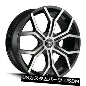 �C�O�A���z�C�[�� 24x9.5�_�uS209���C�����e�B6x135 / 6x139.7 ET30�u���b�N�}�V�j���O�h�e�B���g�����i4�Z�b�g�j 24x9.5 Dub S209 Royalty 6x135/6x139.7 ET30 Black Machined Tint Rims (Set of 4) �y���s�A���i�z