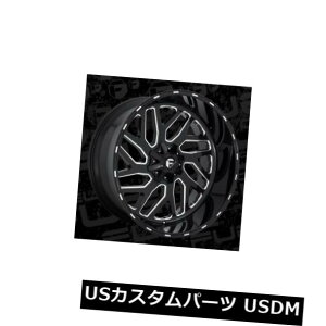 COAzC[ 26x12 Fuel D581 Triton 8x170 ET-44 Black  Milled Wheels (Set of 4)