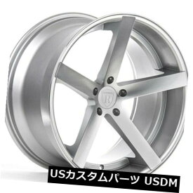 海外輸入ホイール 22x9 / 11 Rohana RC22 5x120 +15/20マシンシルバーホイール（4個セット） 22x9/11 Rohana RC22 5x120 +15/20 Machine Silver Wheels (Set of 4)