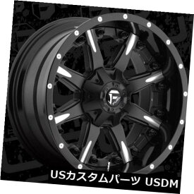 海外輸入ホイール Fuel Nutz D251 20x10 8x180 ET-19ブラックホイールリム（4個セット） Fuel Nutz D251 20x10 8x180 ET-19 Black Wheels Rims (Set of 4)