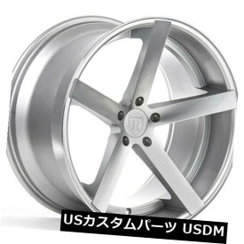 海外輸入ホイール 20x9 / 10 Rohana RC22 5x115 +15マシンシルバーホイール（4個セット） 20x9/10 Rohana RC22 5x115 +15 Machine Silver Wheels (Set of 4)