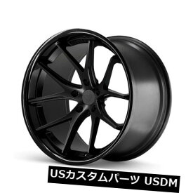 海外輸入ホイール 19x9.5 Ferrada FR2 5x114.3 +40マットブラック/グロスブラックリップホイール（4個セット） 19x9.5 Ferrada FR2 5x114.3 +40 Matte Black / Gloss Black Lip Wheels (Set of 4)