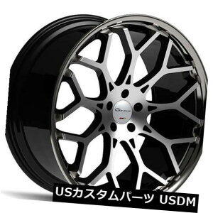 �C�O�A���z�C�[�� QTY4 22 �X�^�b�K�[�h�W���o���i�z�C�[���m�xFF�_�C�������h�J�b�g�u���b�N�N���[��CA QTY4 22 Staggered Giovanna Wheels Nove FF Diamond Cut Black with Chrome CA �y���s�A���i�z