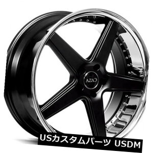 海外輸入ホイール 20 "Azad Wheels AZ008グロスブラックCHリップリムフィットMBZ CLS63 AMG 20" Azad Wheels AZ008 Gloss Black CH Lip Rims fit MBZ CLS63 AMG