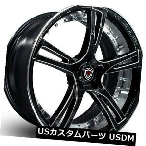 �C�O�A���z�C�[�� New�i4�j20 �璹�z��}�[�L�[�z�C�[��3247�u���b�N�@�B���HRimsFS New(4) 20 Staggered Marquee Wheels 3247 Black Machined RimsFS �y���s�A���i�z