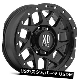 海外輸入ホイール New（4）17x9 XD Wheels XD127 Bully Satin Black Off Road Rims AD New(4) 17x9 XD Wheels XD127 Bully Satin Black Off Road Rims AD