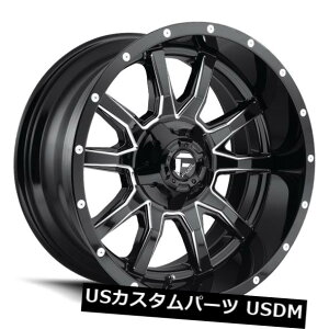 COAzC[ 18x9 Fuel D627 Vandal 6x135/6x139.7 ET1 Black  Milled Rims (Set of 4)