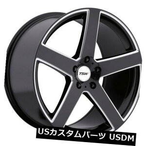 COAzC[ 18x9.5 TSW Rivage 5x114.3+40ubNzC[i4Zbgj 18x9.5 TSW Rivage 5x114.3 Rims +40 Black Wheels (Set of 4)