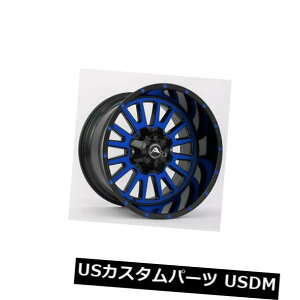 COAzC[ 20x10AJIt[hA105 5x5.5 ET-24ubNu[eBgzC[i4Zbgj 20x10 American Off-Road A105 5x5.5 ET-24 Black Blue Tint Wheels (Set of 4)