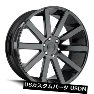 �C�O�A���z�C�[�� 22x9.5�_�u�V���b�g�J���[S219 6x5.5 ET30�O���X�u���b�N�z�C�[���i4�Z�b�g�j 22x9.5 Dub Shot Calla S219 6x5.5 ET30 Gloss Black Wheels (Set of 4) �y���s�A���i�z