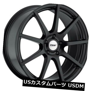 海外輸入ホイール 18x9.5 TSW Interlagos 5x114.3リム+40マットブラックホイール(4個セット) 18x9.5 TSW Interlagos 5x114.3 Rims +40 Matte Black Wheels (Set of 4)