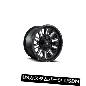 �C�O�A���z�C�[�� 18x9 Fuel D620 Hardline 6x135/6x139.7 ET2 Black  Milled Rims (Set of 4) �y���s�A���i�z