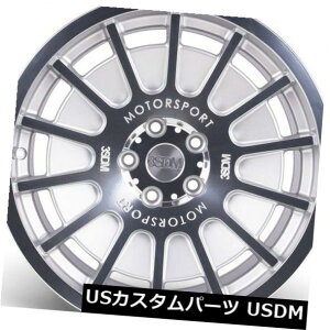 �C�O�A���z�C�[�� 18X8.5 3SDM 0.66 5X114 +42�V���o�[�J�b�g�z�C�[���i4�Z�b�g�j 18X8.5 3SDM 0.66 5X114 +42 Silver Cut Wheels (Set of 4)
