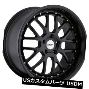 海外輸入ホイール 20x8.5 TSWバレンシア5x114.3リム+40マットブラックホイール(4個セット) 20x8.5 TSW Valencia 5x114.3 Rims +40 Matte Black Wheels (Set of 4)