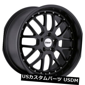 海外輸入ホイール 20x8.5 / 10 TSW 5x120 +35/40マットブラックホイール(4個セット) 20x8.5/10 TSW 5x120 +35/40 Matte Black Wheels (Set of 4)