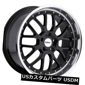海外輸入ホイール 20x8.5 TSWバレンシア5x114.3リム+40ブラックホイール(4個セット) 20x8.5 TSW Valencia 5x114.3 Rims +40 Black Wheels (Set of 4)
