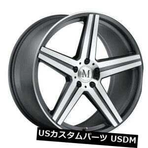 �C�O�A���z�C�[�� 19x8.5 Mandrus Estrella 5x112����+43�K�����^���z�C�[���i4�Z�b�g�j 19x8.5 Mandrus Estrella 5x112 Rims +43 Gunmetal Wheels (Set of 4) �y���s�A���i�z