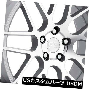 �C�O�A���z�C�[�� Ground Force GF7 19x8.5 / 19x9.5 5x120.7�V���o�[�z�C�[���i4�Z�b�g�j Ground Force GF7 19x8.5/19x9.5 5x120.7 Silver Wheels (set of 4) �y���s�A���i�z